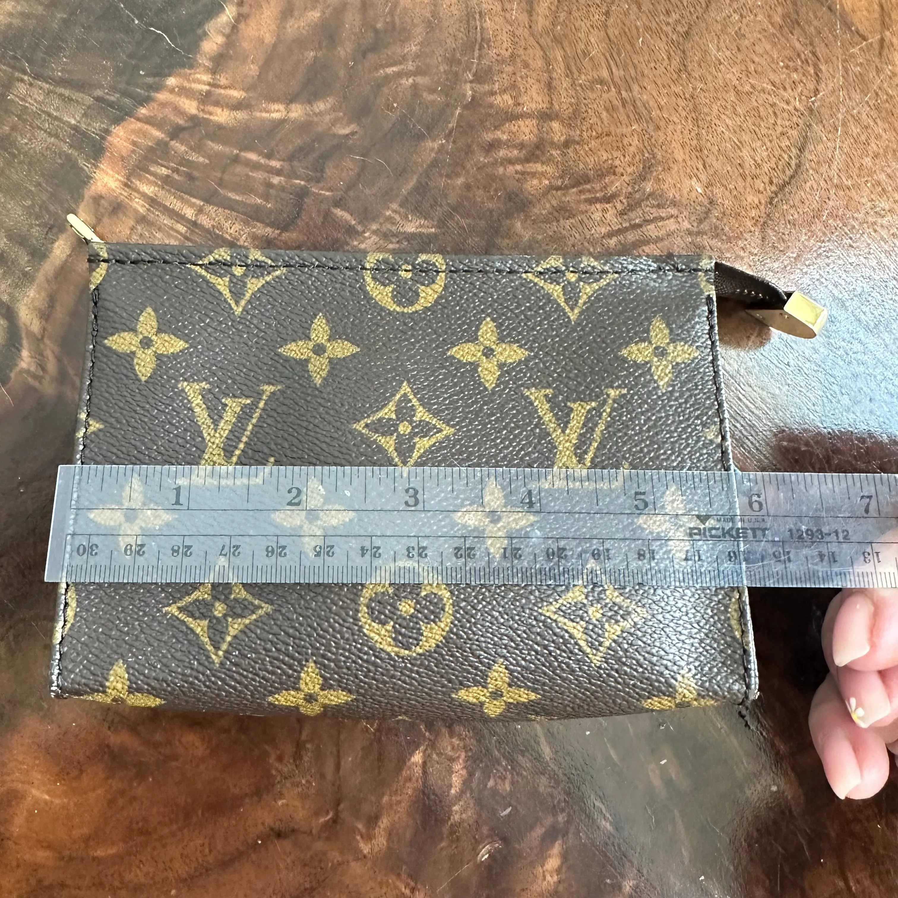 The Junco - Vintage Monogram Pouch