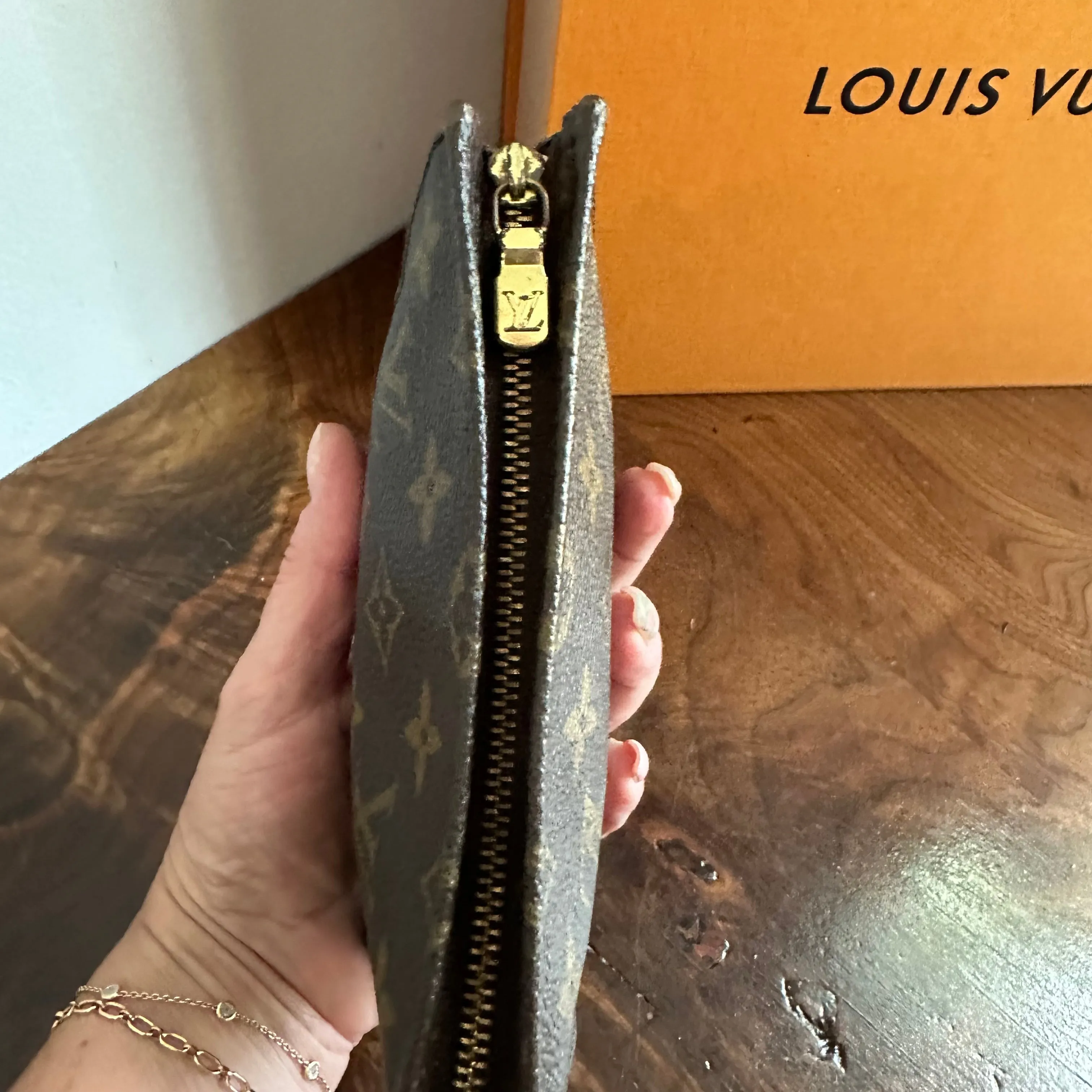 The Junco - Vintage Monogram Pouch